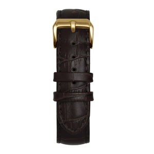 16' Black Bamboo Leather Strap