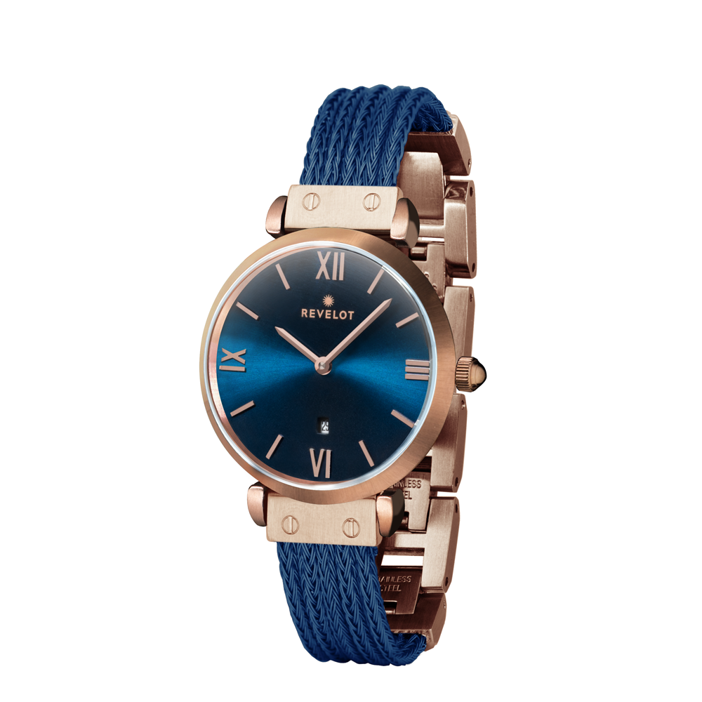 R5 Femme Blue/Rose Gold/Rose Gold – REVELOT
