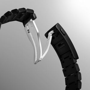 22' DLC Engineer Style Glide Lock Bracelet