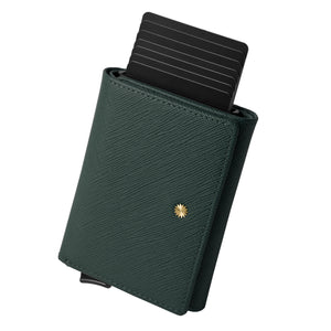 Saffiano Unisex Smart Wallet / W5 (Black Edition) V2