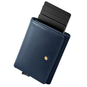 Waxed Unisex Smart Wallet / W5 (Black Edition) V2