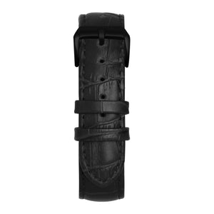 20' Black Bamboo Leather Strap