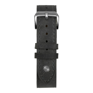 20mm Grey Suede Leather Strap