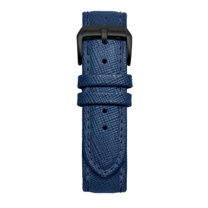 16' Blue Saffiano Leather Strap