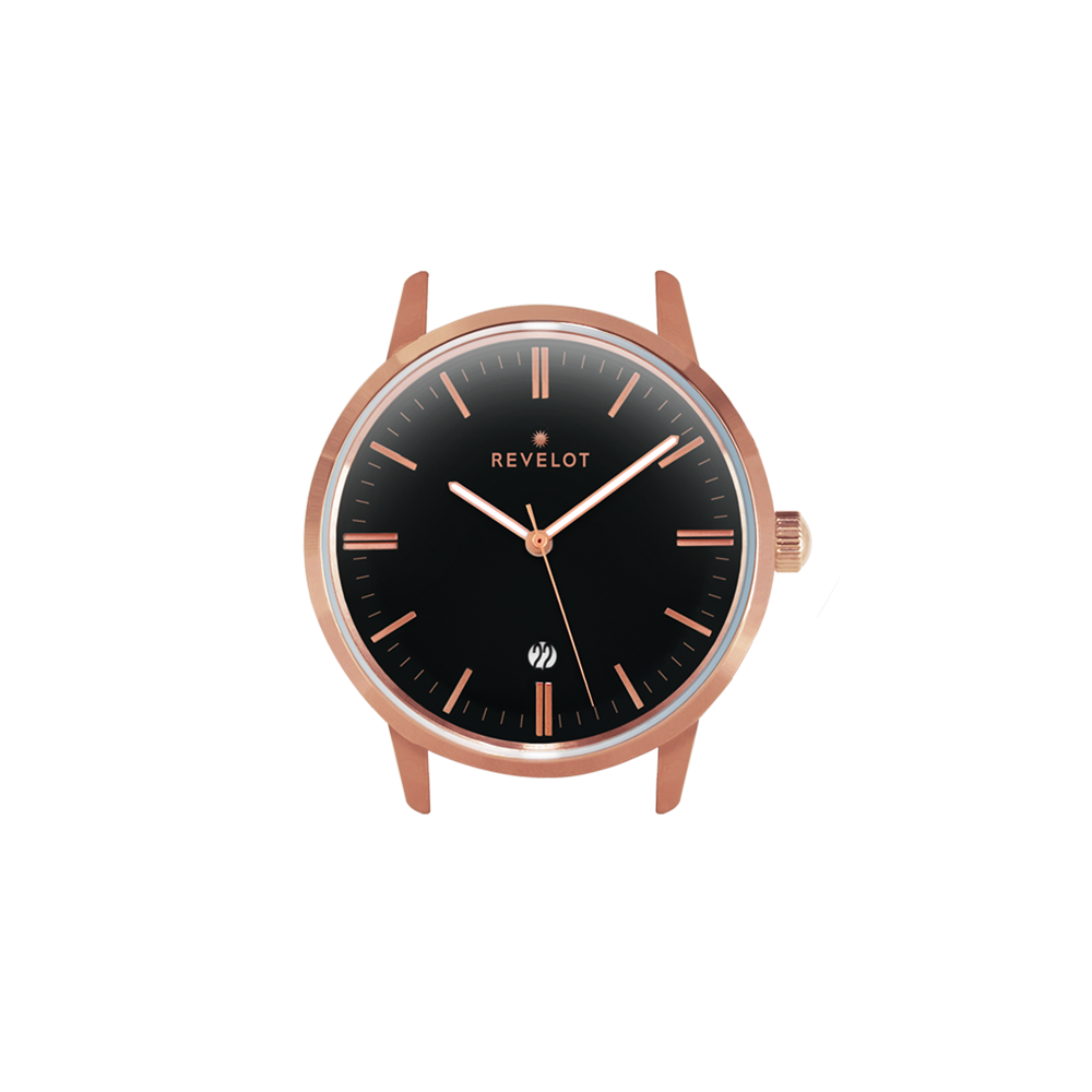 Revelot Revelot Black Rose Gold Quartz