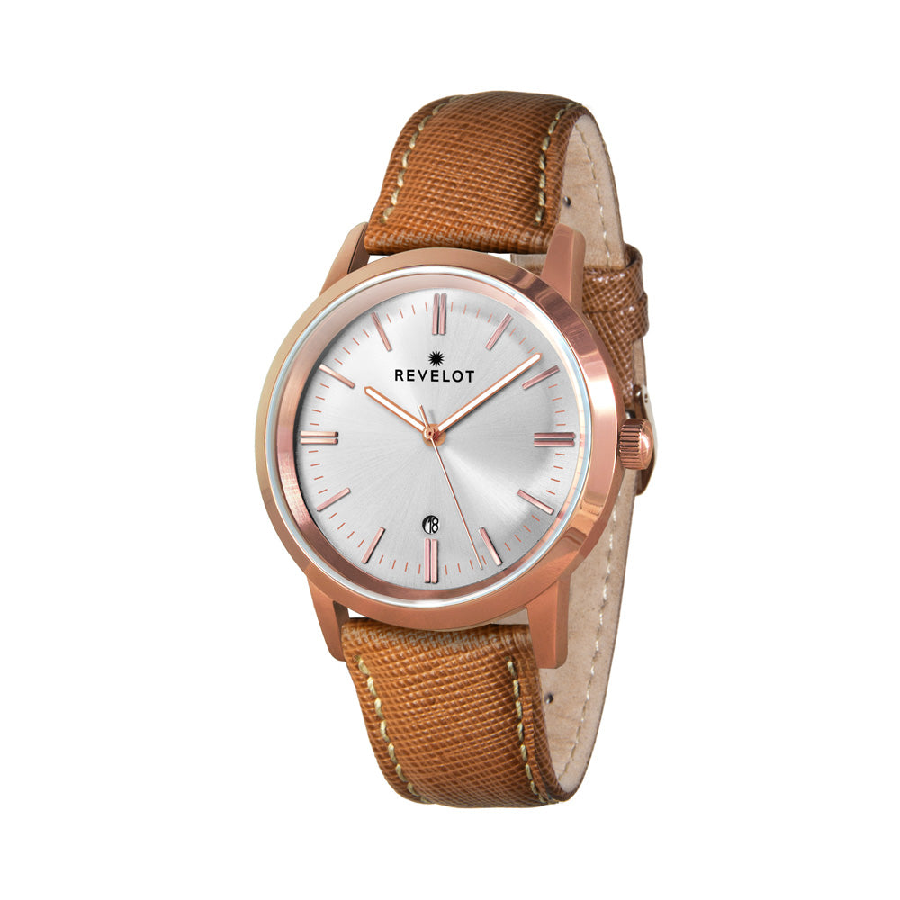 Revelot Men's Collection | R1 Classic Chronograph - Silver/Rose Gold ...