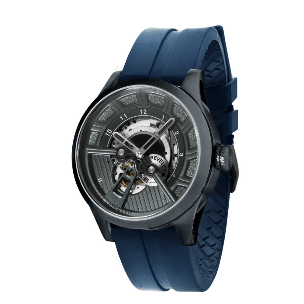 Revelot Men's Collection | R7 Avantgarde Automatic - Gunmetal Grey/Grey ...