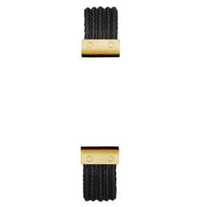 Gold/Black Stainless Steel Cable